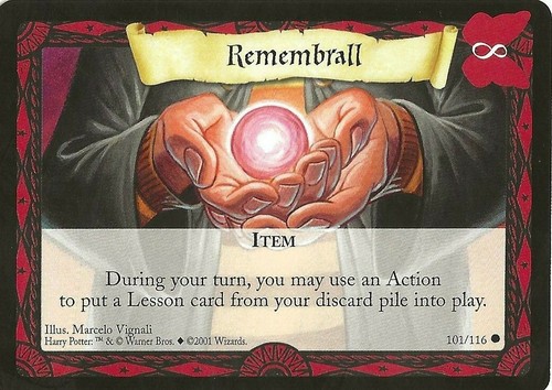 JUEGO DE CARTAS COLECCIONABLES HARRY POTTER de Wizards of the Coast ELIGE 21 A 116 - Imagen 83 de 98