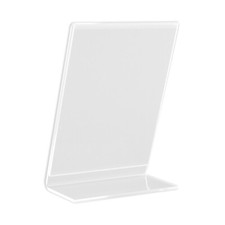 Acrylic Photo Frame Holder Standing Rack Clear Photos Frames Shelf