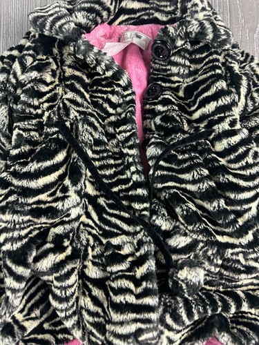 Widgeon Coat Girls Toddler Size 3 Zebra Print - Picture 2 of 8