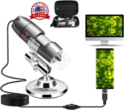 USB Microscopio Camara Portatil Digital Compatible Con Android Mac Windows 8 10