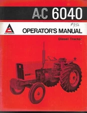 ALLI-CHALMERS 6040 DIESEL TRACTOR OPERATORS MANUAL