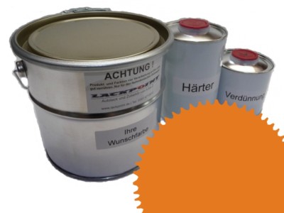 1 Liter Set 2K Autolack RAL 1007 Narzissengelb Acryl Glänzend Lackpoint !