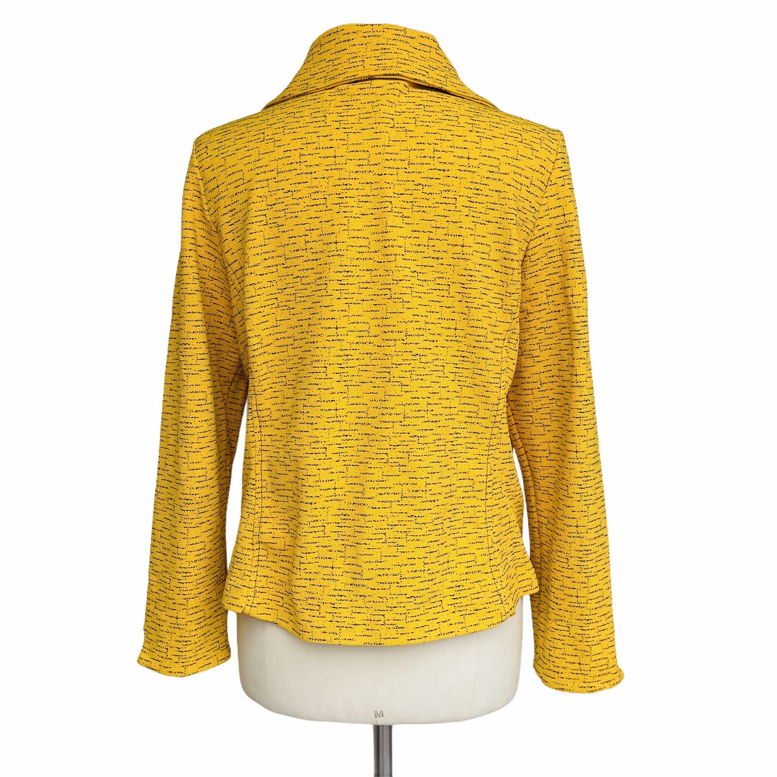 WINDRIDGE CHERYL MASH Collar Jacket Women’s Size L Yellow Button Front