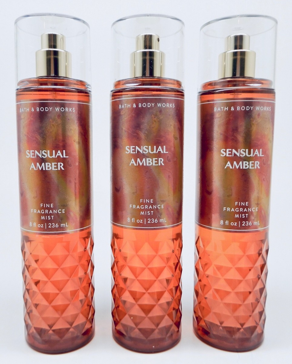 BATH BODY WORKS SENSUAL AMBER FINE FRAGRANCE BODY MIST SPRAY
