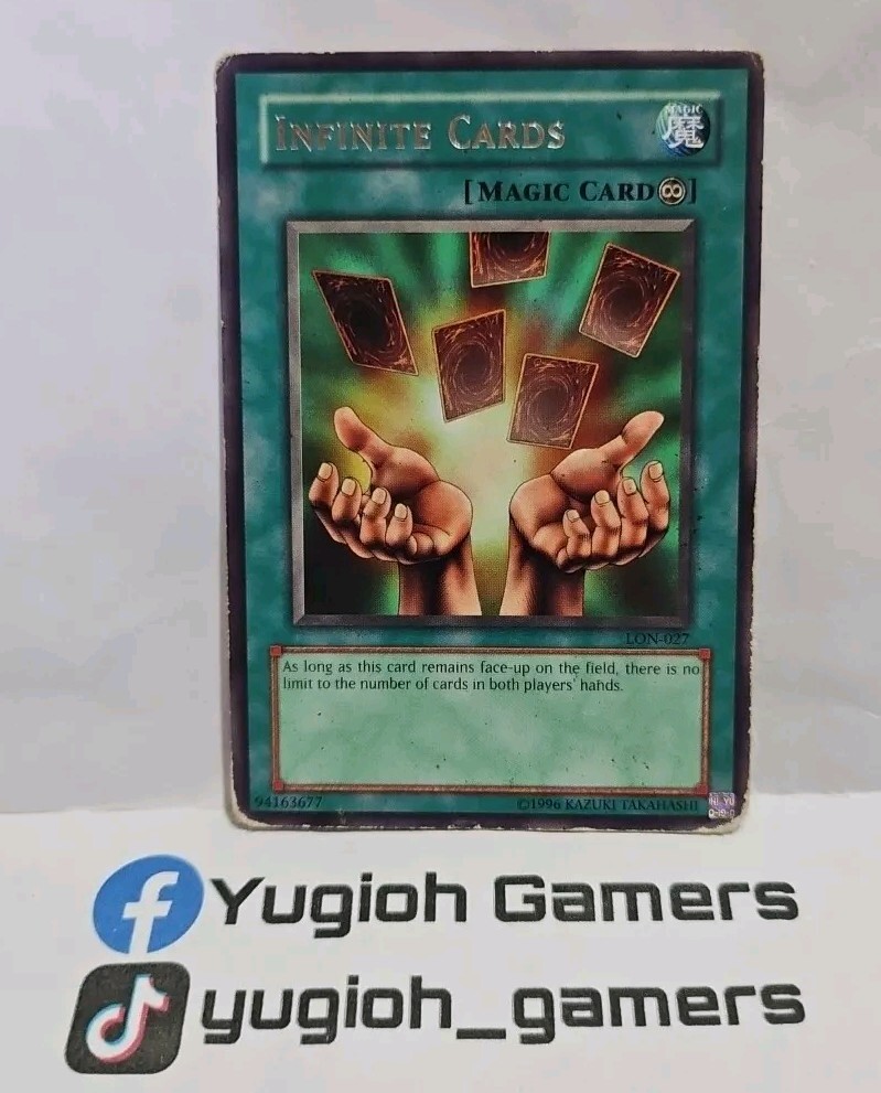 YUGIOH INFINITE CARDS RARE HEAVY PLAYED LON-027 | eBay