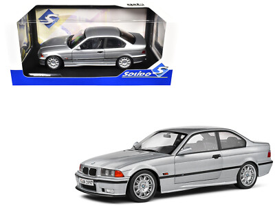 1997 BMW E36 M3 Coupe Artic Silver Metallic 1/18 Diecast