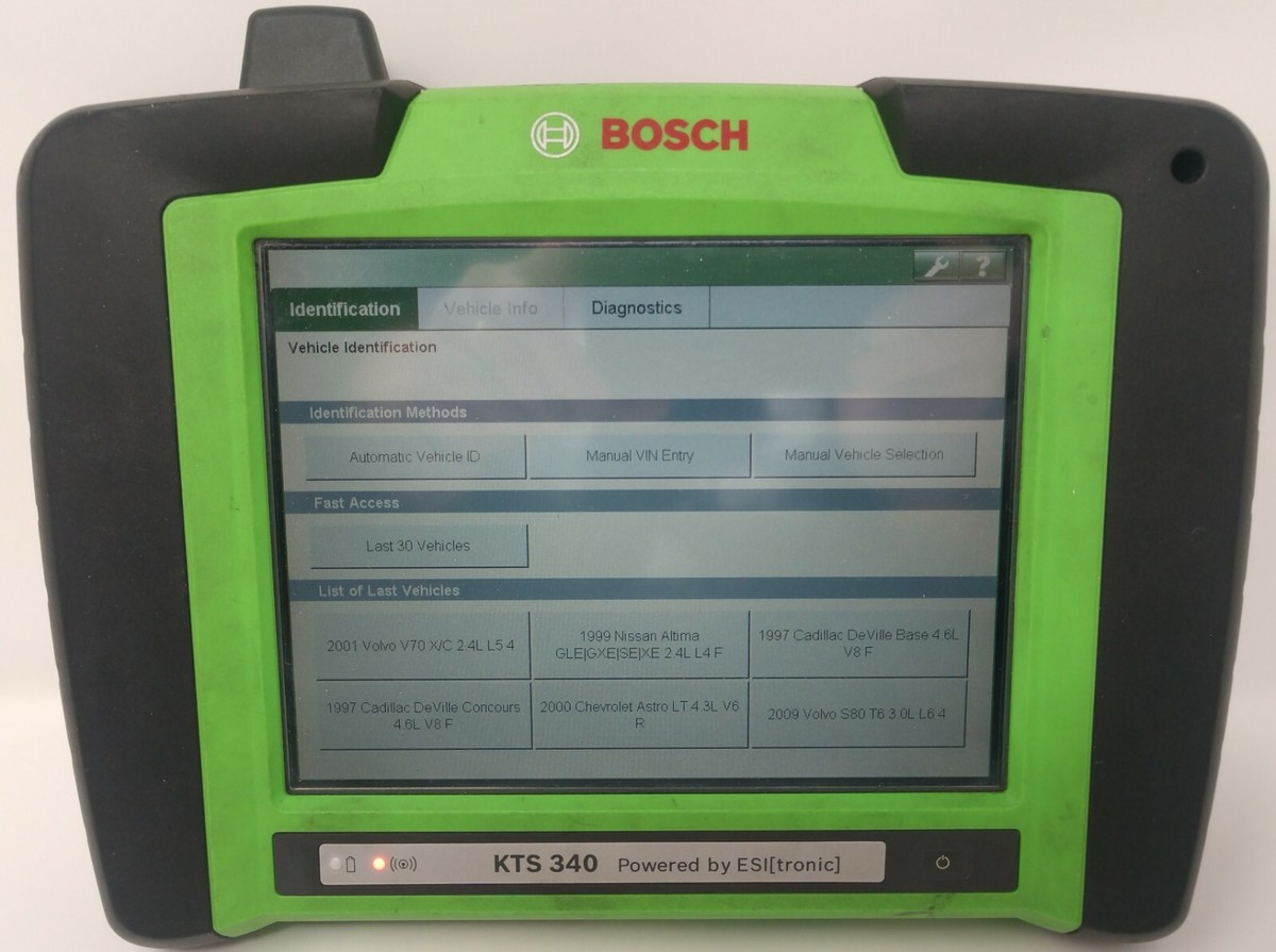 Bosch KTS 340 with cables, case, and KTS 343 SD Complete One Time