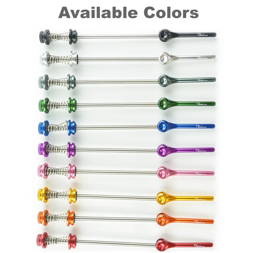 OMNI Racer WORLDS LIGHTEST Race-Lite Titanium Alloy Road Wheel Skewers 46g: PINK - Image 2 of 4