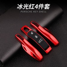 3X UK Red Remote Key Cover Case Fob For Porsche Panamera Cayenne Macan