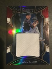 2021 Select Baseball Braxton Garrett Tri Color Jumbo Rookie Patch #/99 Marlins 