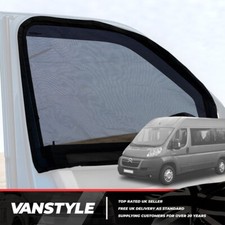 FITS PEUGEOT BOXER 07-14 CAB DOOR MAGNETIC MOSQUITO FLY SCREEN NETS CAMPER VAN