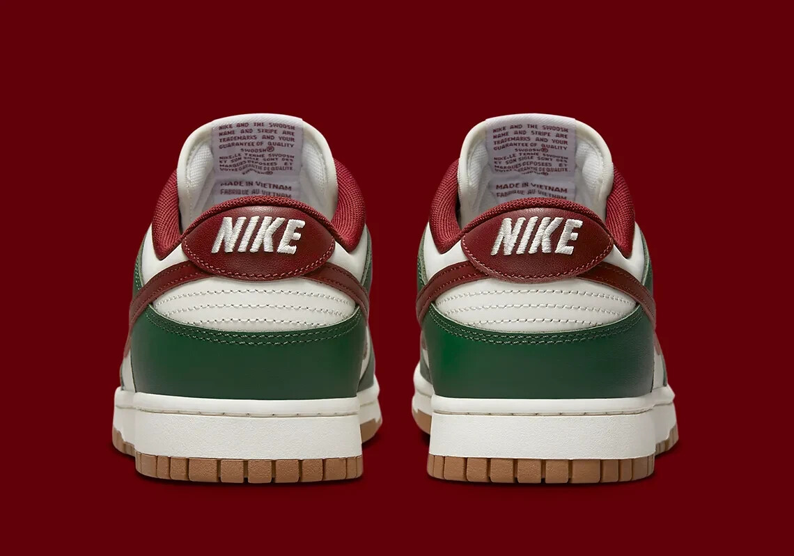 Nike Dunk Low Retro Shoes White Team Red Gorge Green FB7160 Nike Dunk Low Retro Shoes White Team Red Gorge Green FB7160