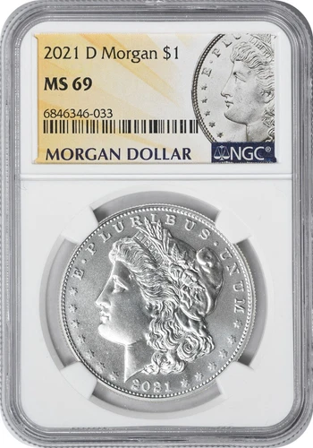 2021-D Morgan Silver Dollar MS69 NGC