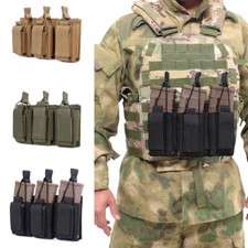 Tactical 9mm 5.56mm Molle Magazine Pouch Double/Triple Rifle Pistol Mag Pouch US