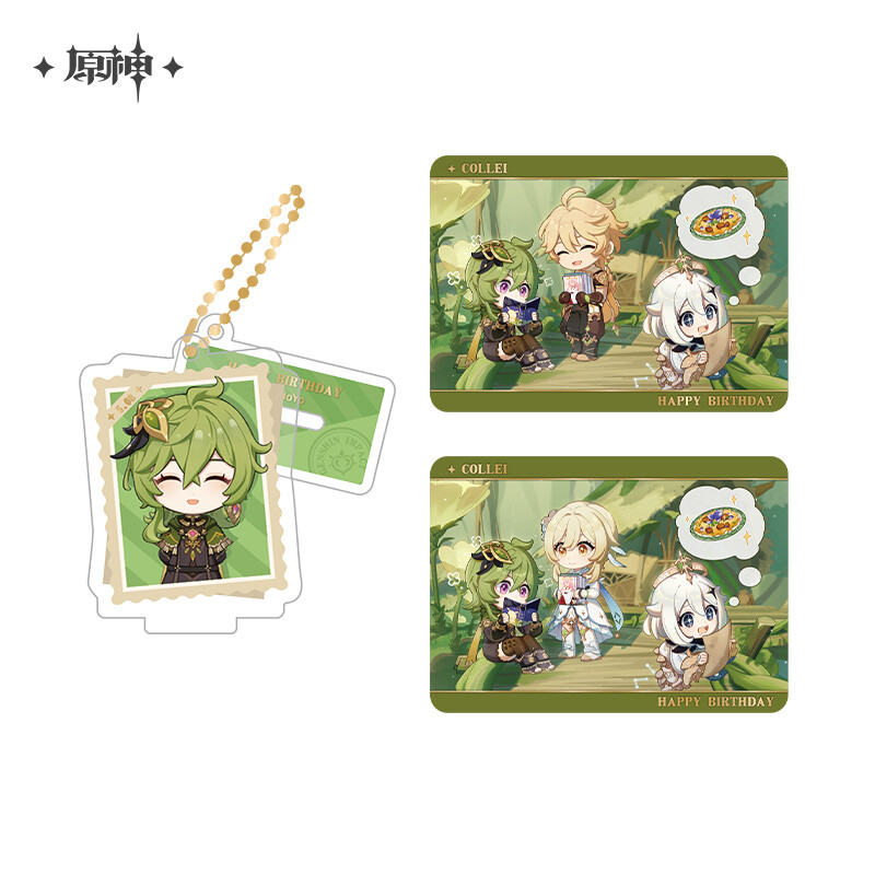 miHoYo Genshin Impact Collei Official Keychain Acryl Stand
