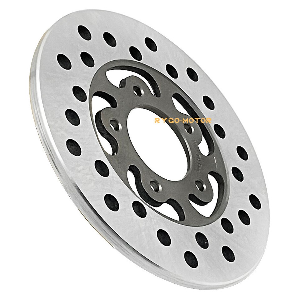 Disco Freno Posteriore Caltric Per Honda Rincon 650 TRX650 4x4 2003-2005 - Forato Cromato