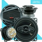 4X Gravity 4" 4-Way Car Audio Coaxial Speakers (Pair) 400W Max Pair