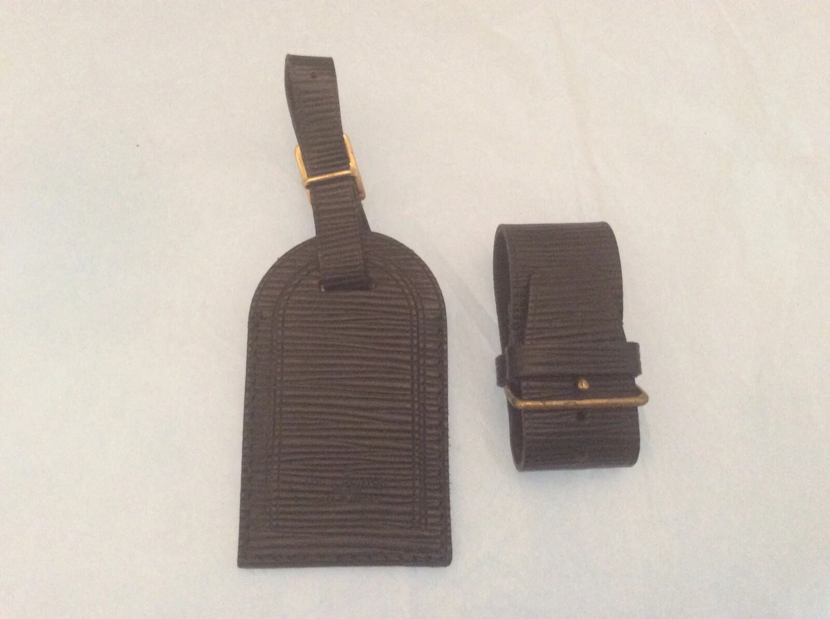 LOUIS VUITTON EPI Line STRAP HOLDER/Address Tag for KEEPALL/BANDOULIERE  Black #5