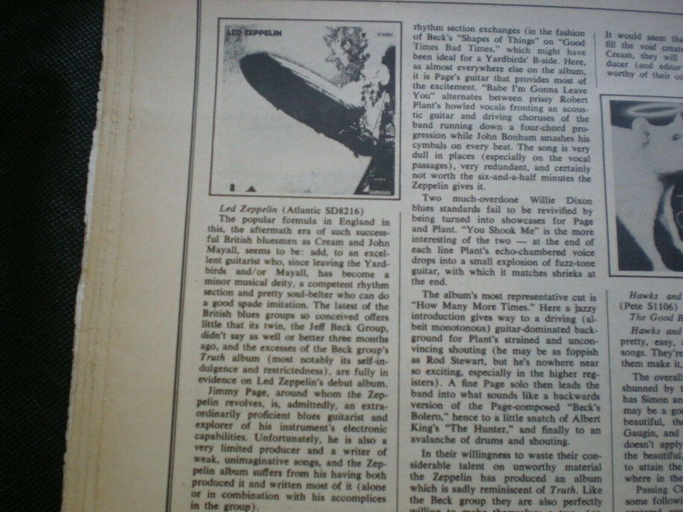 Revista Rolling Stone #29 15 de marzo 1969 Janis Joplin Bob Dylan Timothy Leary Foto 3 de 3