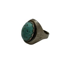 1950 Sky King Navajo Treasure Ring Peter Pan Premium w/ Faux Turquoise