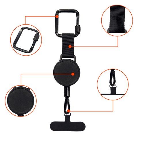 Retractable Anti-Theft Phone Holder Cellphone Lanyard Strap Smartphone - Picture 2 of 12