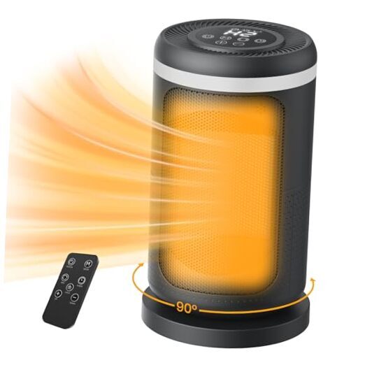 Space Heater, 1500W Portable Heaters for Indoor Use, Small Space Heater for