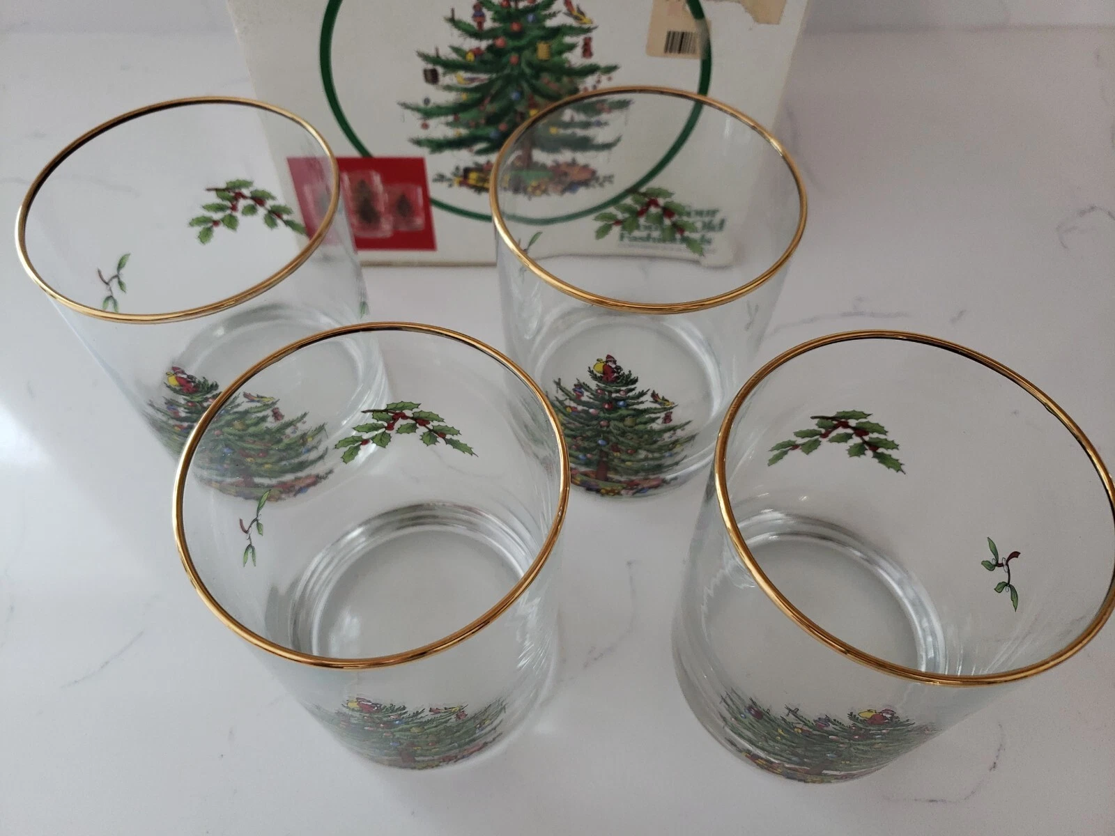Spode Christmas Tree Old Fashioned Glasses - Thumbnail 3