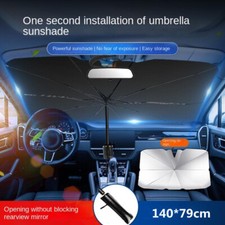 2pc Car Windshield Sun Shade Umbrella Front Window Protection Sunshade Cover