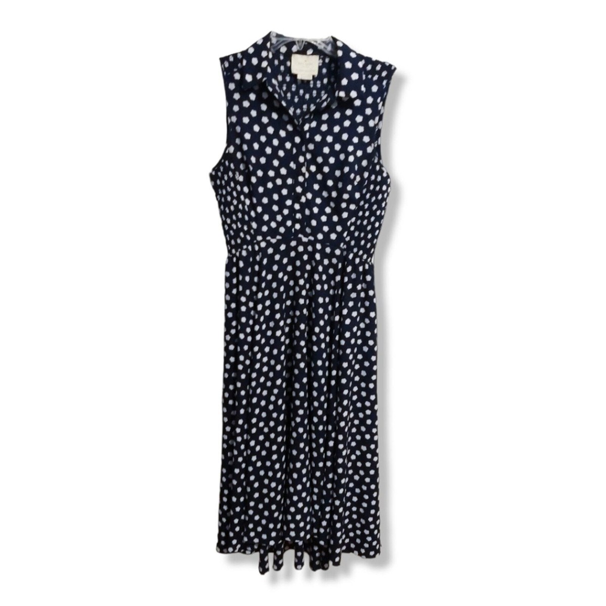 kate spade cloud dot midi dress Kate Spade Collared Cloud Dot Midi Dress Size 4