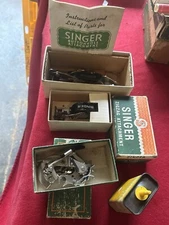 Singer Sewing Machine Vintage Attachments And Accessories   Lot Price
