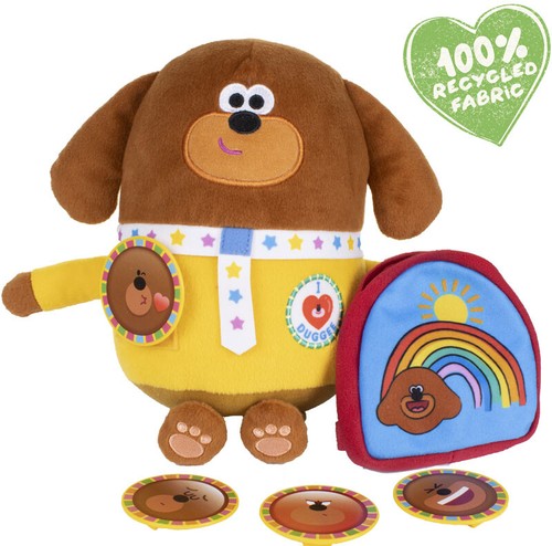 Hey Duggee - My Best Friend Duggee Super Soft Toy Removable Backpack & Badges