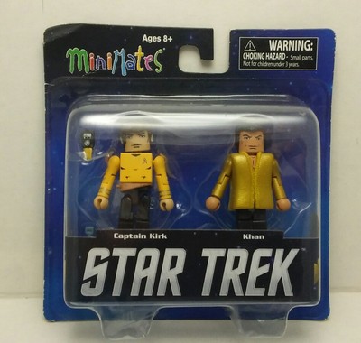 Captain Kirk & Khan Star Trek Mini Mates New Sealed Figure Pack 2013 STLTRU1