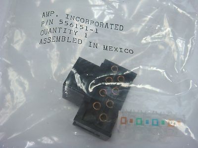 (1) AMP 556151-1 KEYSTONE 8 POS JACK KIT MODULAR CONNECTOR PANEL MOUNT 