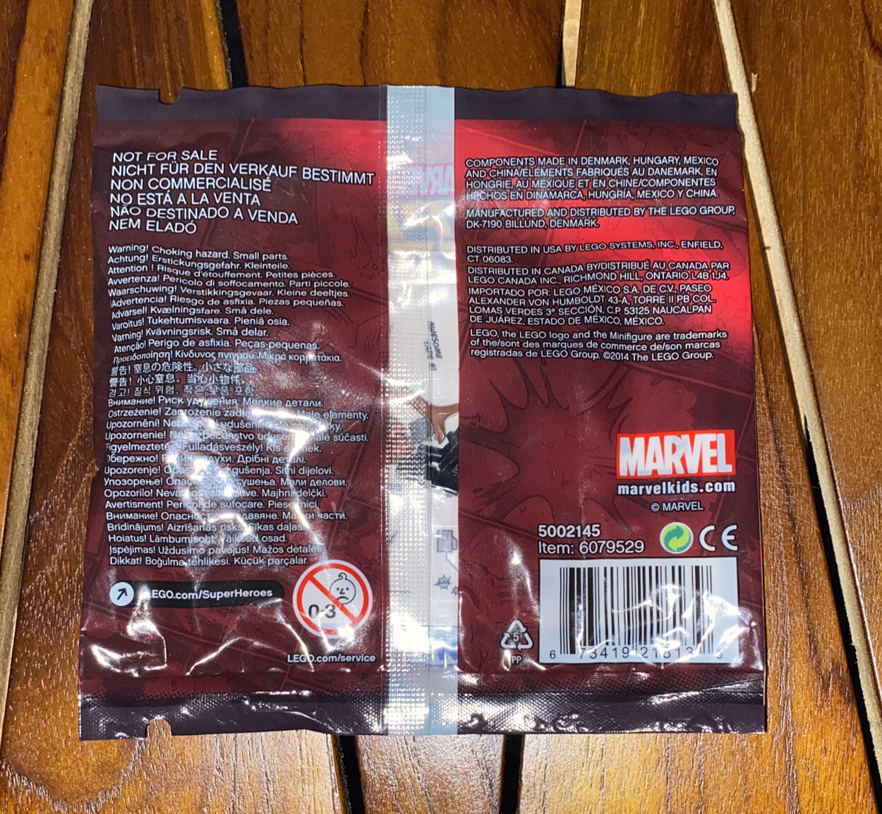 Lego Rocket Raccoon 5002145 Marvel Superheroes Toys R Us Exclusive New Poly Bag