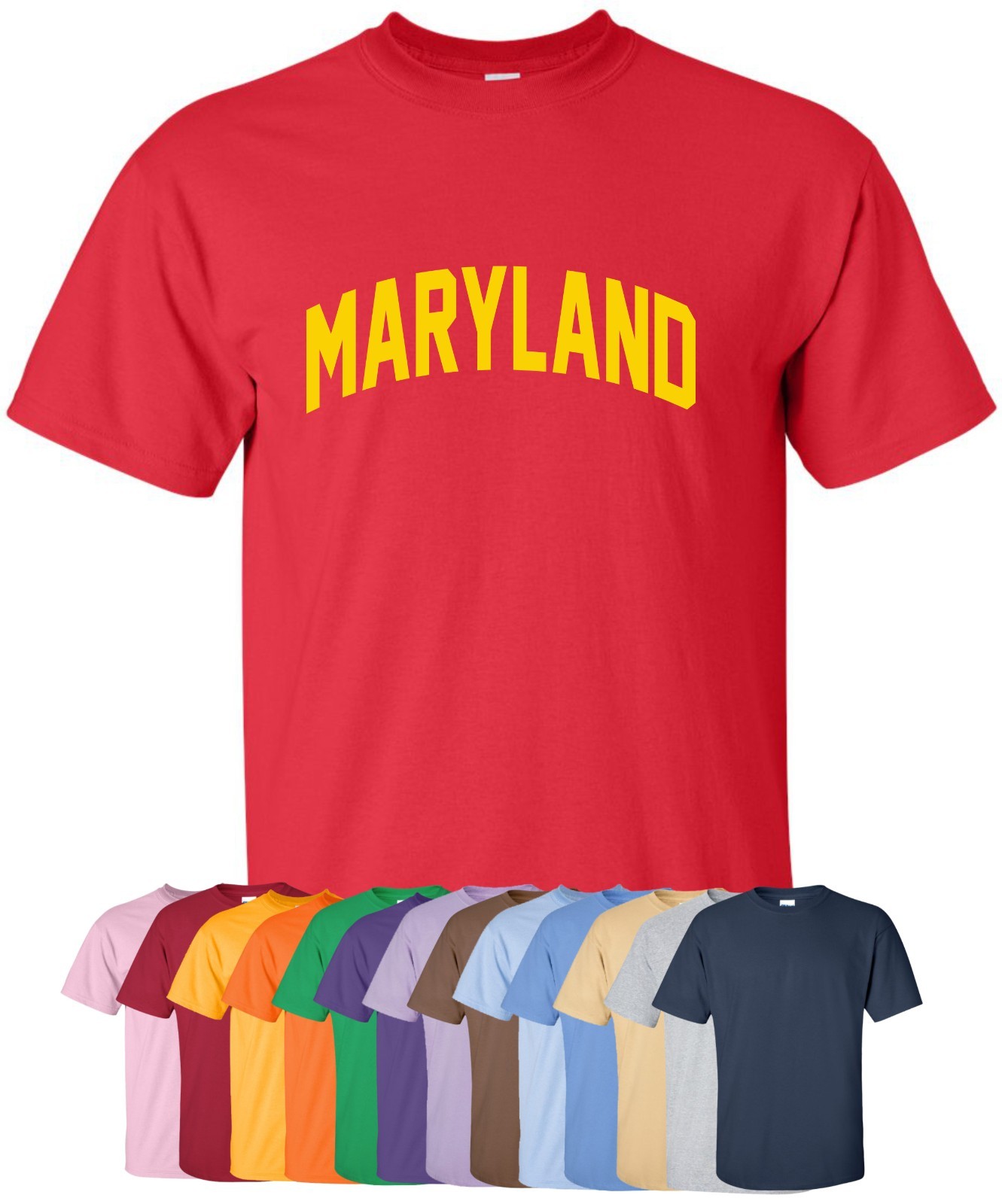 ALTRA T shirt "Maryland" nuova S 4XL 30+ colori! chesapeake stato baltimora vita domestica