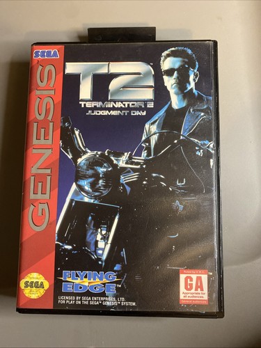 TERMINATOR 2 T2 The Arcade Game Sega Mega Drive + étui + manuel testé UK/PAL EUR 17,47 - PicClick FR