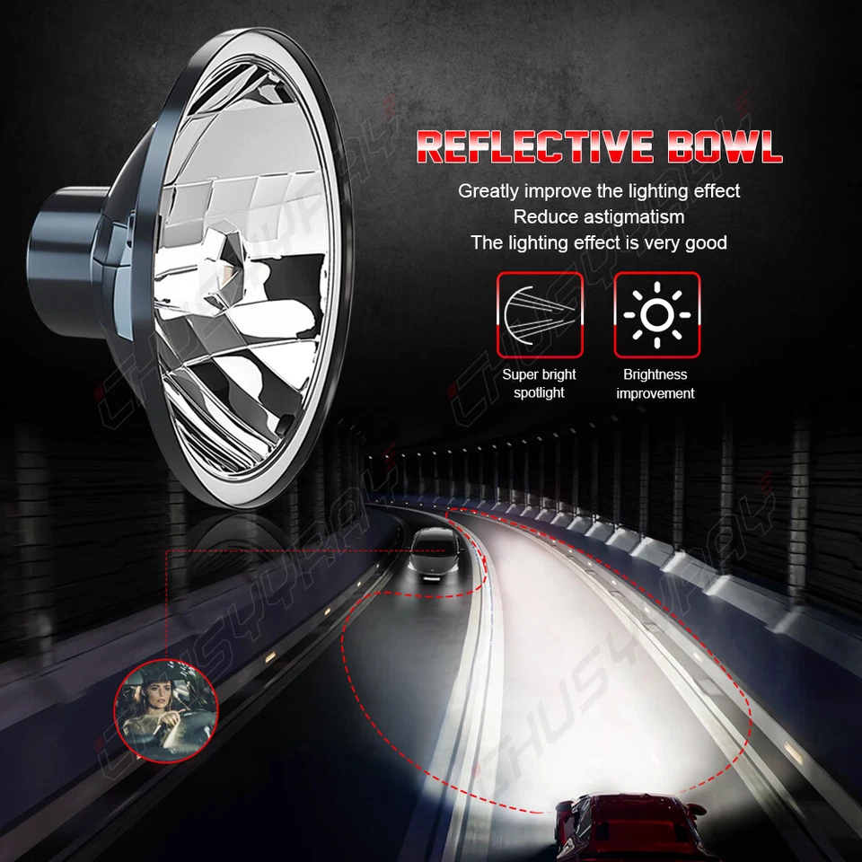 DOT Approved pair 7inch Round LED Headlights Halo DRL For Datsun 280ZX 240Z 260Z - Image 2 of 4