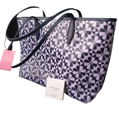 Kate Spade Hollie Clover Geo Large Tote - Parisian Navy  display picture 3