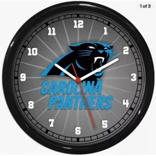 Carolina Panthers NFL Football Wall Clock 0724