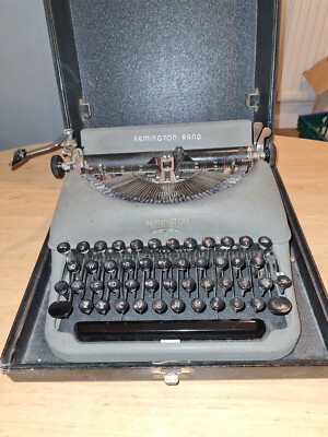 1940er ERA REMINGTON RAND MODELL 5 DELUXE SCHREIBMASCHINE IN ORIGINALHÜLLE