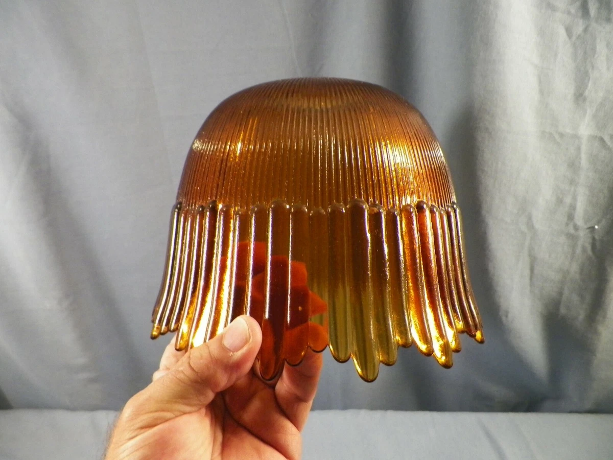 Amber Glass Lamp In Collectible Lamp Shades for sale | eBay