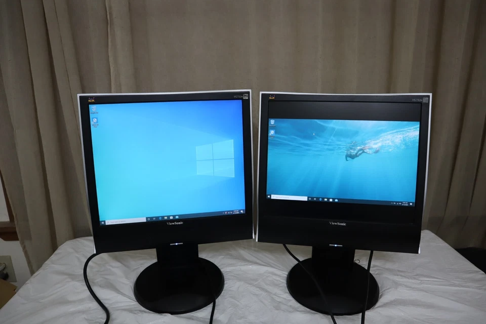 ViewSonic VG732m 17" LCD Flat Screen Monitors w/ VGA | DVI | Speaker Ports (2x) - Image 4 of 4