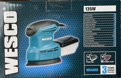 Handschleifer kraftvoller Dreieckschleifer Deltaschleifer Schleifmaus Wesco 135W