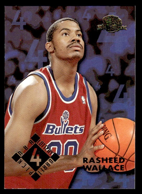 Rasheed Wallace 1995-96 SkyBox Premium NBA Draft Lottery Pick Exchange RC #4 ESE