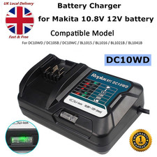 Image of DC10WD Charger For Makita 10.8V 12V CXT Max Li-Ion battery BL1040B BL1021B UK