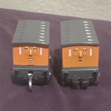 Mattel Thomas & Friends Annie & Clarabel Train Cars Orange Gray Black