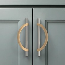 Amerdeco 10 Pack 5" 128 mm Cabinet Pulls   Satin Nickel  Champagne Bronze
