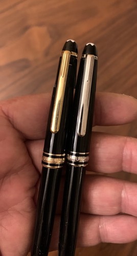 Vintage Two Original Montblanc Meisterstock Ball Point Pens For Parts Repair - Picture 2 of 19