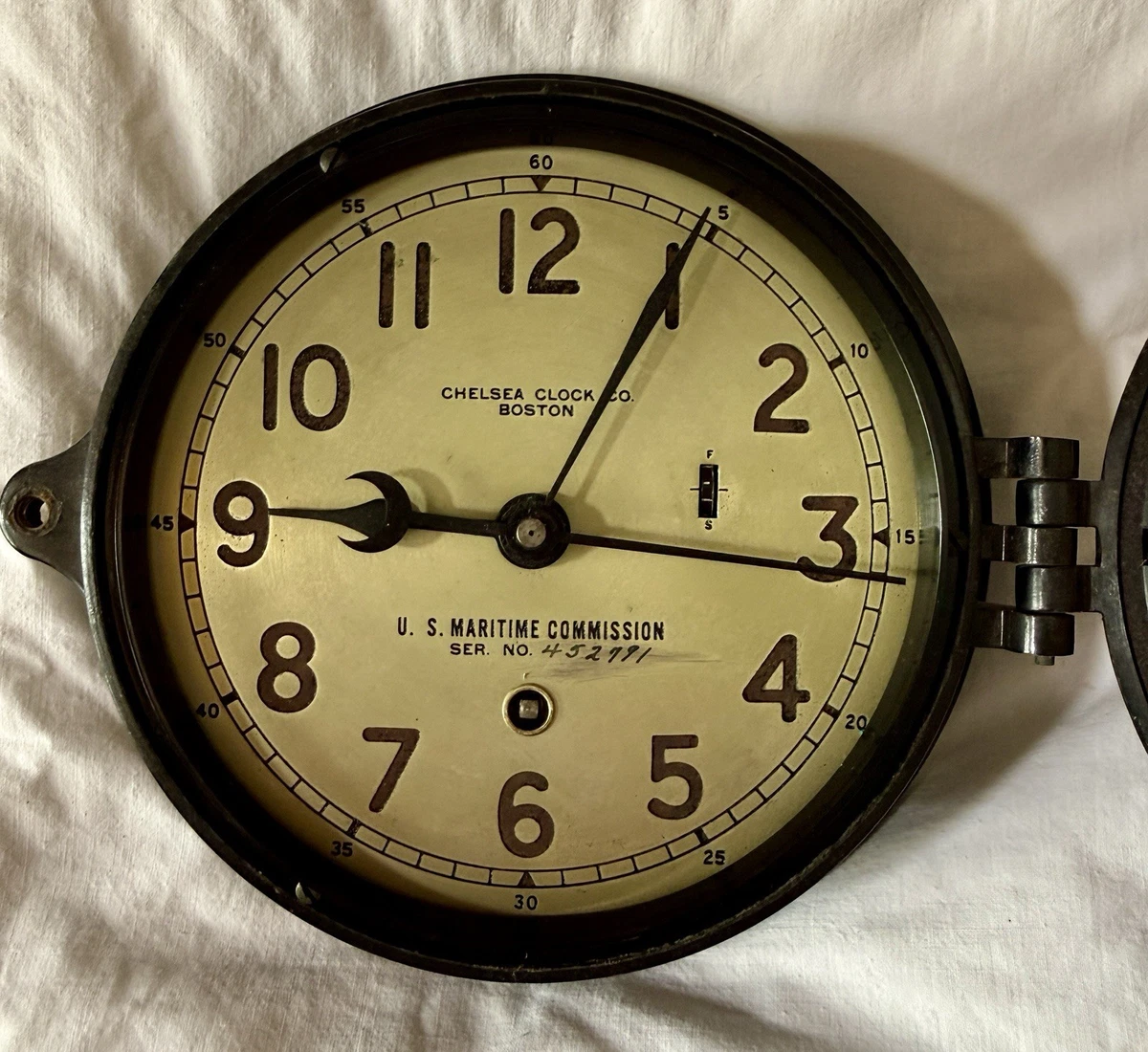 WWII US Navy Deck Clock Antique Maritime Clocks for sale | eBay