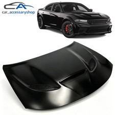 For 2015-2023 Dodge Charger Hellcat Srt Style Aluminum Hood W 3 Vented Bezels For 2015-2023 Dodge Charger Hellcat Srt Style Aluminum Hood W 3 Vented Bezels
